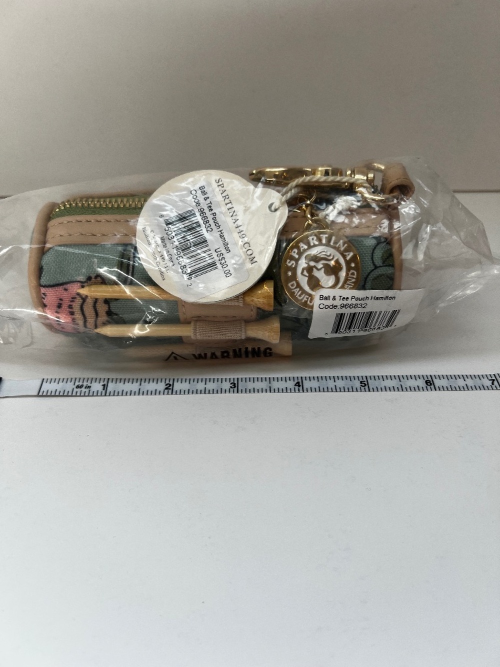 NWT Spartina 449 Ball & Tee Pouch